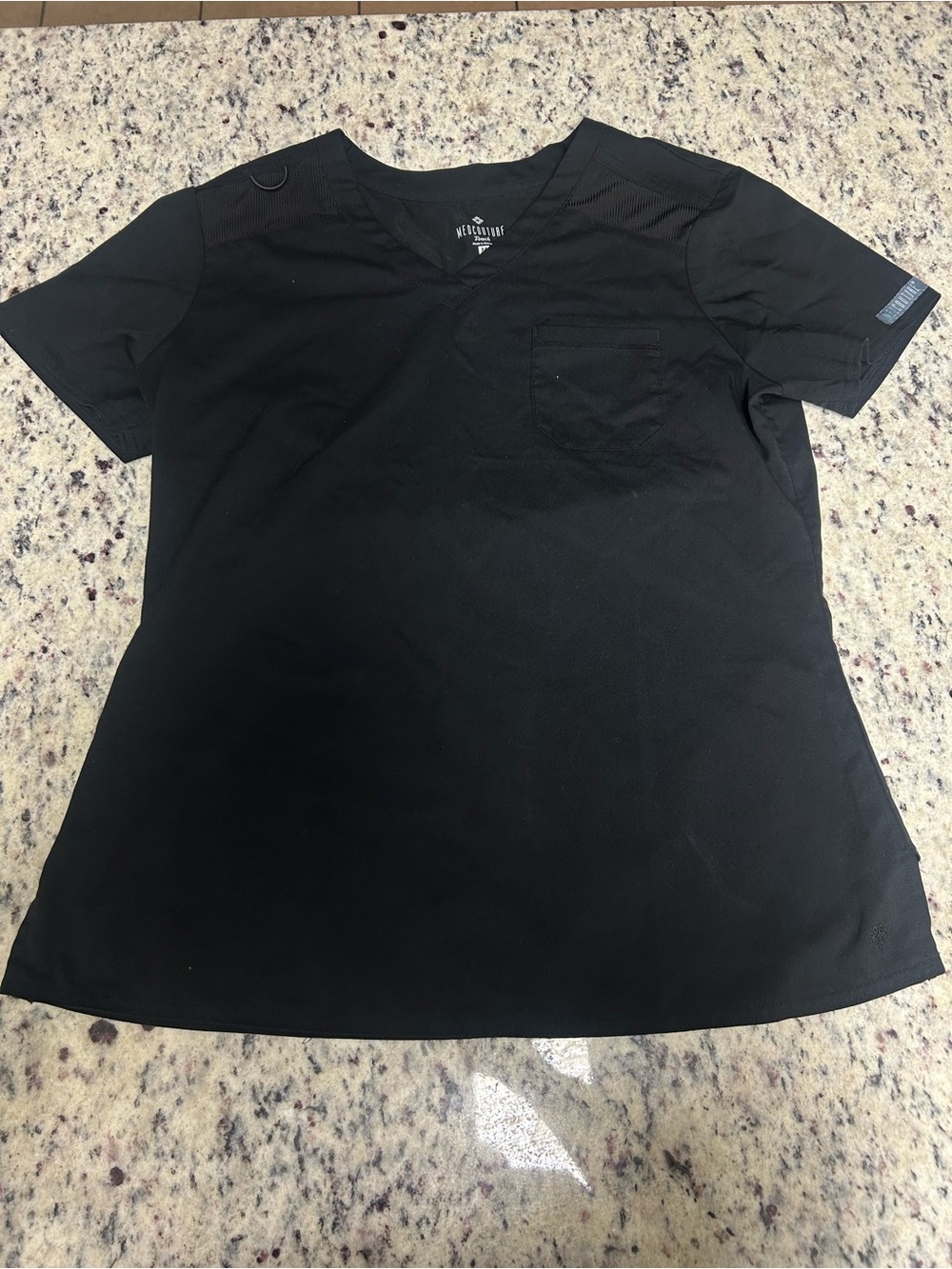 Black scrub top